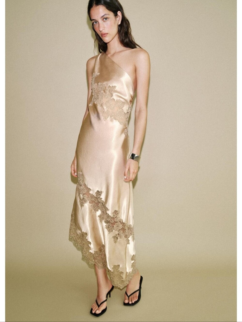 Zara Asymmetric Maxi Dress NWT